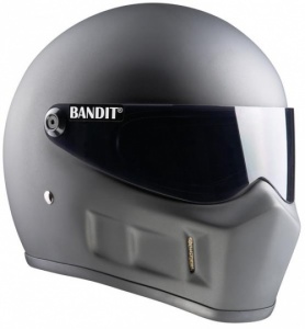 Bandit Super Street Motorcycle Helmet - Matt Black